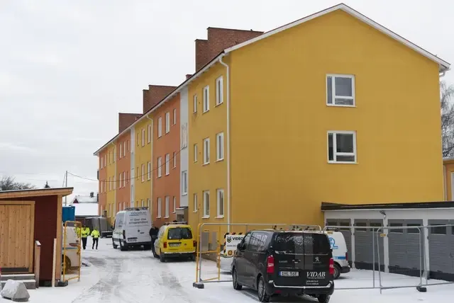 Rivningsarbete på arbetsplats